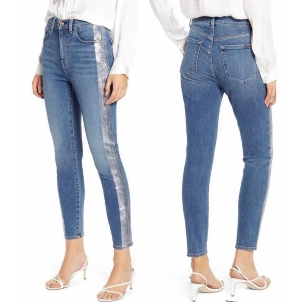 7 For All Mankind Le High Skinny Jeans Size: 29